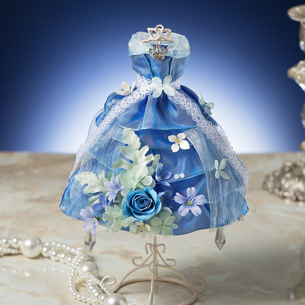 注目の商品 千趣会イイハナ シンデレラのドレスのプリザ ディズニー プリザーブドフラワー プリンセス シンデレラ かいこみ