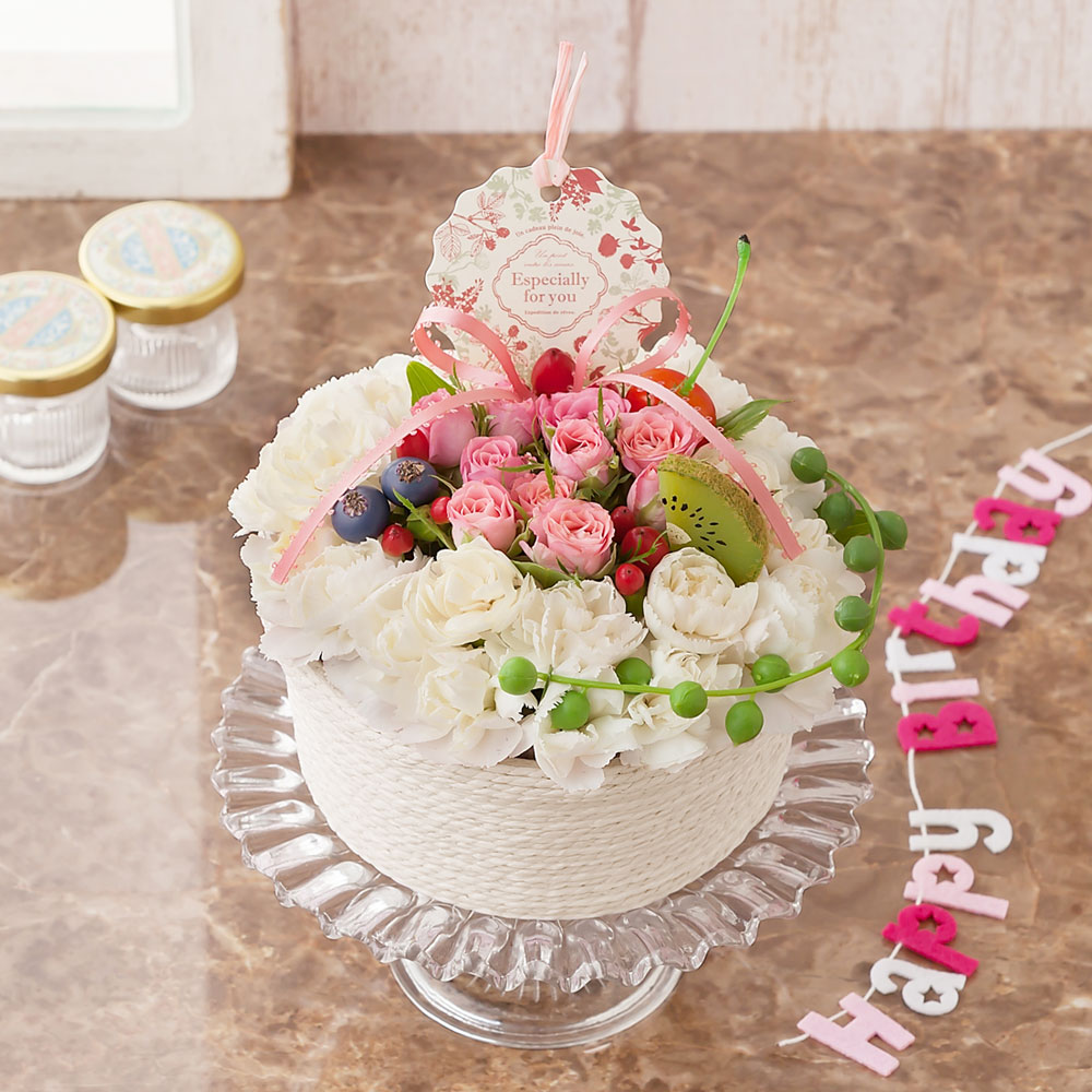 アレンジメント「フラワーケーキ～Happy Anniversary～」